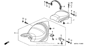 VTX1800S2 Seat (vtx1800s)