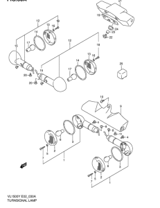 VL1500 Поворотники