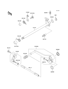 ZX600 Механизм переключения передач