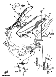 YP150D Stand. footrest