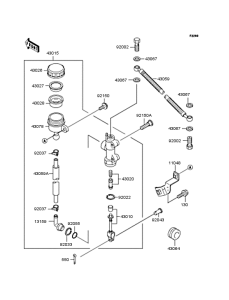 EX400 Задний торм цилиндр