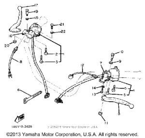 XS400SJ Рулевые переключатели