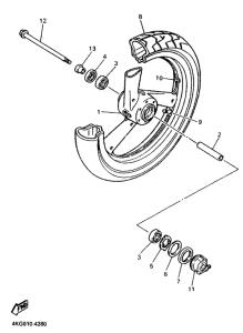 XJR1200 Переднее колесо