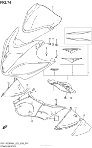 GSX1300R (ABS) Cowling Body