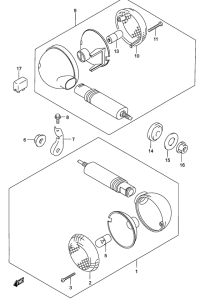 GZ125 Поворотники