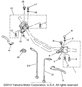 TW200E Рулевые переключатели