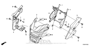 MSX125 Kрышка фары