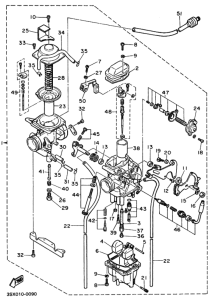 SRX400 Tobera  carburador