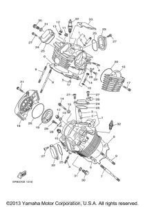 XVS11ATTC Головка цилиндров