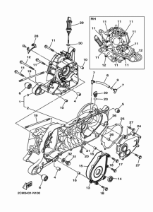 MW125A Картер двигателя