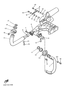 XV1000SE Выхлопная система