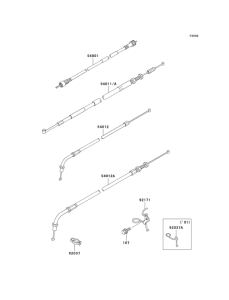 KZ1000 Тросы управления
