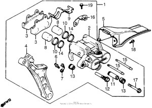 CX500 Задний суппорт