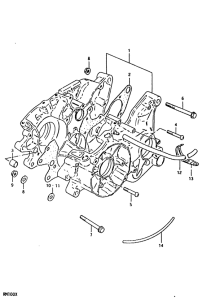 RM100 Картер двигателя