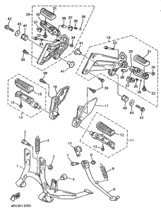 XJR1200 Stand. footrest