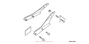 VTX1800F3 Backrest rr. carrier mount brackets