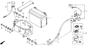 VFR750R Аккумулятор