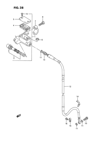 RM250 Передний тормозной цилиндр