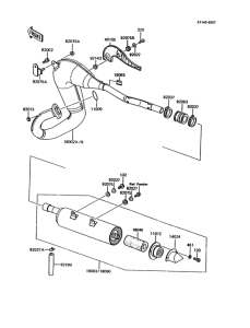 KMX125 Глушитель