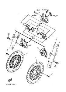 TZR250RSP ﾌﾛﾝﾄﾌﾞﾚｰｷｷﾔﾘﾊﾟ