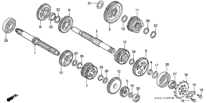 CRM75R Трансмиссия