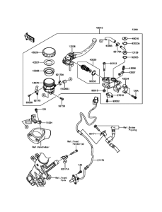 ZX1400 Главный тормозной цилиндр