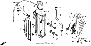 CR80R Radiator 85-87