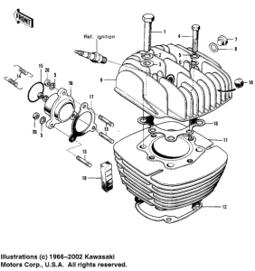  Головка блока цилиндров / цилиндр
