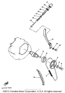 TW200B Цепь механизма газораспределения