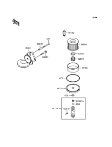 ZR400 Масляный насос и фильтр
