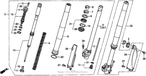 CR250R Front fork 97