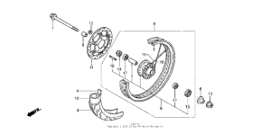 CB50 Переднее колесо