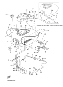 XVS1100A Топливный бак