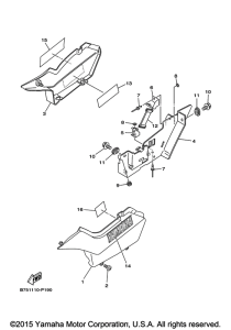 TW200E Боковые обтекатели