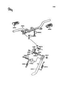 KH125 Подножки