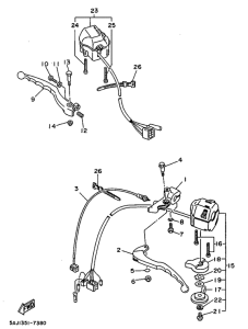 XV125 Handle switch. lever