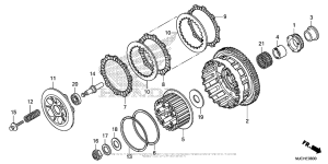 CBR600RR (ABS) Сцепление