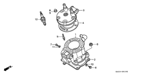CR125R Cylinder / cylinder head