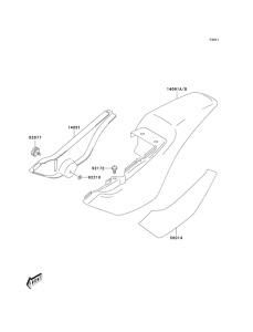 KDX50 Боковые обтекатели