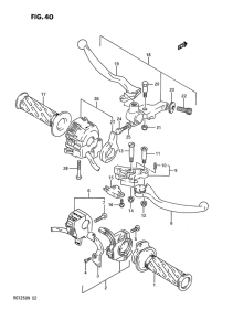 RG125 Рулевой переключатель