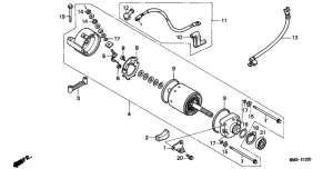 NX650 Стартерный мотор