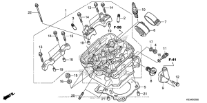 CBR300R Головка цилиндров
