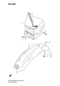 DR-Z400 Переднее крыло