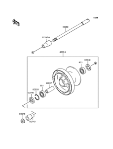 VN400 Переднее колесо