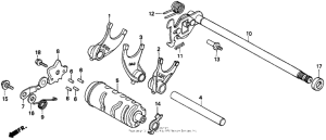 CMX250C Вилка переключения передач