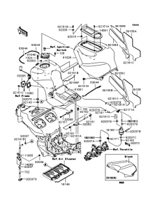 ZX1200 Топливный бак