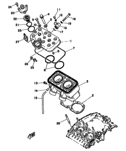 TZ250F Головка цилиндров