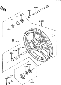 EX250 Переднее колесо