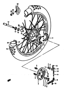 RM125 Transom + tube