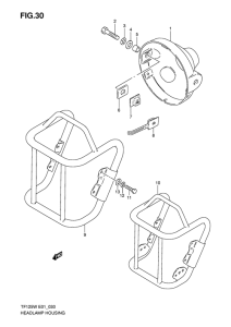 TF125 Фара головного света